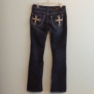 Miss Me Bootcut Jeans with Pocket Detail